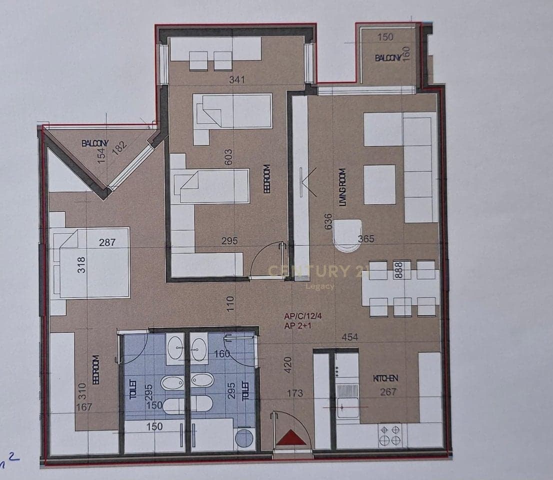 Shitet Apartament 2+1+2 në "Hora Vertikale Residence", Rruga Muhamet Gjollesha – Tiranë — Miniaturë 2