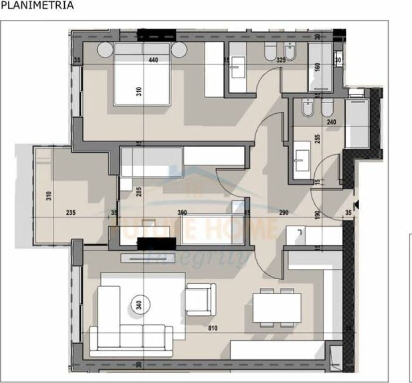 Shitet, Apartament 2+1+2, Rruga 5 Maj, Tiranë. — Foto 1
