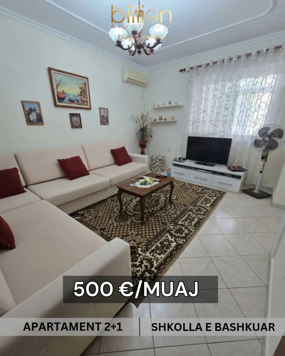 JEPET ME QIRA APARTAMENT 2+1 – SHKOLLA E BASHKUAR  Billion4799 — Foto 1